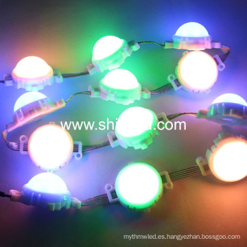 12leds / PC color cambiante al aire libre RGBW 50mm direccionable dmx led pixel lights